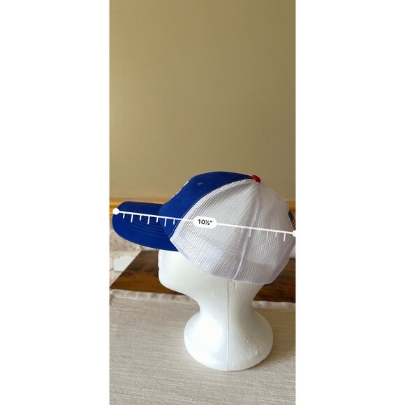Napa Logo Blue & White Mesh Snapback Cap Amercian Flag - Picture 14 of 15
